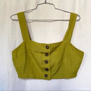 Linen summer crop top